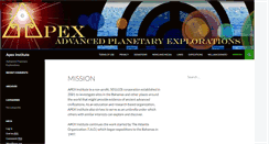 Desktop Screenshot of apexinstitute.org