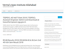 Tablet Screenshot of apexinstitute.co.in
